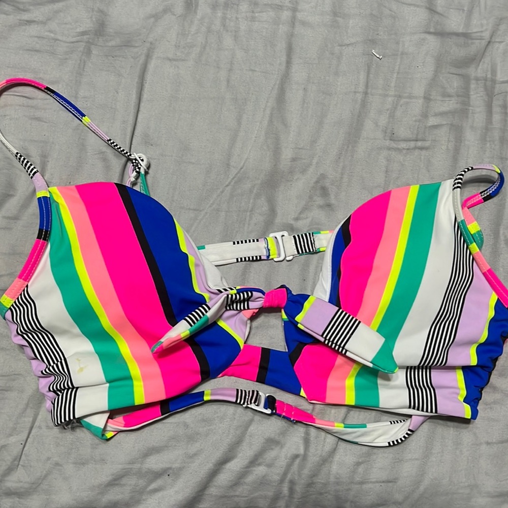 Multicolor bathing suit top